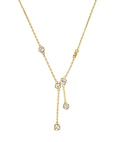 Michael Kors Brilliance Lariat Cubic Zirconia Y Pendant Necklace