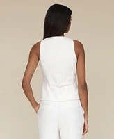 Avec Les Filles Women's Sweetheart-Neck Hourglass Vest