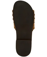 Steve Madden Women's Cento Wooden Flatform Slide Sandals