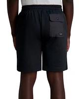 Karl Lagerfeld Paris Men's Relaxed Fit Drawstring Jacquard 8-1/2" Shorts