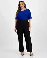 Tahari Asl Plus Bird Eye Pants