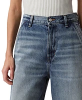 Calvin Klein Jeans Women's High Rise Barrel-Leg Rigid