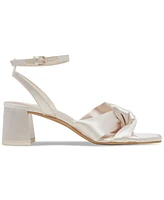 Dolce Vita Women's Brenna Satin Twist Two-Piece Block-Heel Sandals
