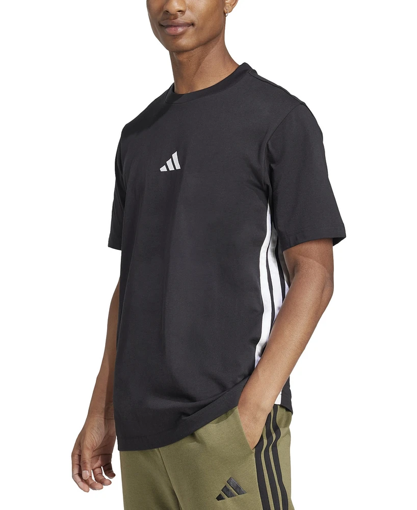 adidas Men's Essential Three-Stripes Single Jersey T-Shirt