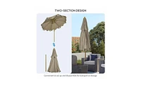 Portable Outdoor Beach Umbrella for Sun Protection and Shade