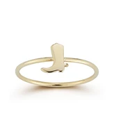 Rachel Zoe Fine Jewelry 14K Gold Cowboy Boot Ring