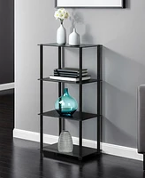 Convenience Concepts 17.75" Glass Designs2Go Classic Glass 4 Tier Tower