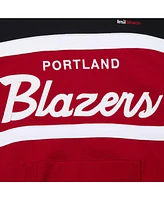 Mitchell & Ness Men's Red/Black Portland Trail Blazers Head Coach Pullover Hoodie