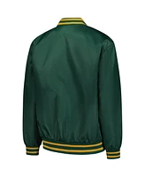 Hype And Vice Women's Green Notre Dame Fighting Irish A-Game Varsity Full-Snap Jacket