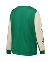 '47 Brand Women's Hunter Green Milwaukee Bucks Plus Oversized Rise Andie Pullover Sweatshirt