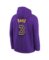 Nike Big Boys and Girls Anthony Davis Purple Los Angeles Lakers 2024/25 City Edition Name Number Pullover Hoodie