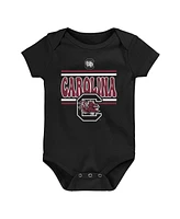 Outerstuff Newborn Garnet South Carolina Gamecocks Sunday Comics 3-Pack Bodysuit Set