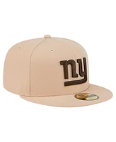 New Era Men's Tan York Giants Candied Pecan 59FIFTY Fitted Hat