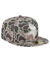 New Era Men's Camo Minnesota Vikings Geo 59FIFTY Fitted Hat