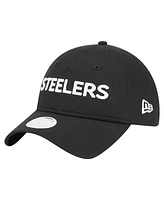 New Era Women's Black Pittsburgh Steelers Cece 9TWENTY Adjustable Hat