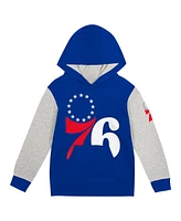 Outerstuff Toddler Royal Philadelphia 76ers Fair Catch Fleece Pullover Hoodie