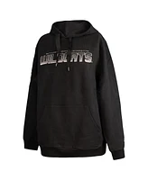 Fisll Men's Black Bethune-Cookman Wildcats Puff Print Sliced Pullover Hoodie
