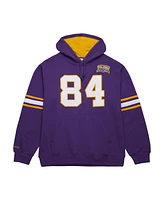 Mitchell & Ness Men's Purple Randy Moss Minnesota Vikings Retired Player Name Number Pullover Hoodie