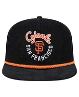 New Era Men's Black San Francisco Giants Full Circle Corduroy Golfer Adjustable Hat