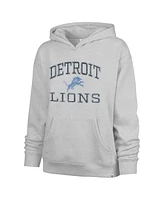 '47 Brand Women's Gray Detroit Lions Clarity Naomi Pullover Hoodie