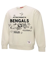 Mitchell & Ness Women's Cream Cincinnati Bengals Shooting Stars Pullover Sweatshirt