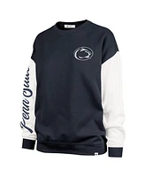 '47 Brand Women's Navy Penn State Nittany Lions Double Header Rise Andie Pullover Sweatshirt