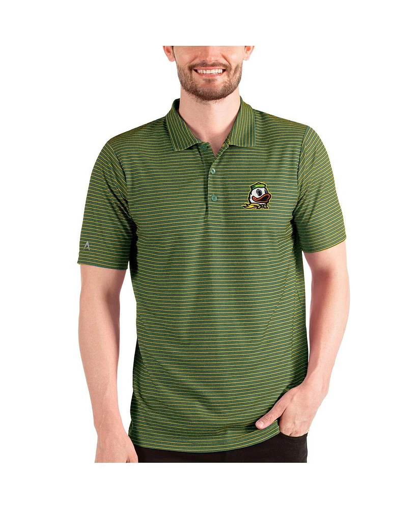 Antigua Men's Forest Green/Gold Oregon Ducks Esteem Polo