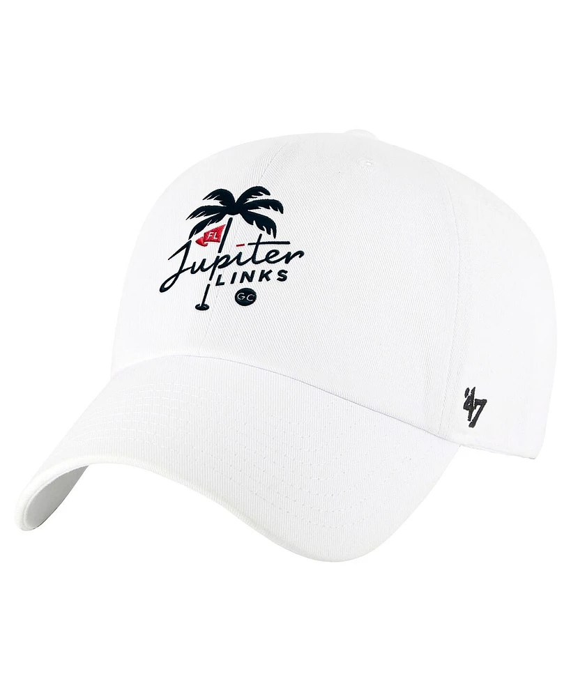 '47 Brand Men's White Tgl Jupiter Links Golf Club Clean Up Adjustable Hat