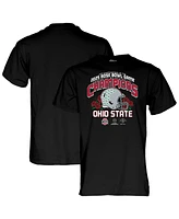 Blue 84 Men's Black Ohio State Buckeyes College Football Playoff 2025 Rose Bowl Champions T-Shirt