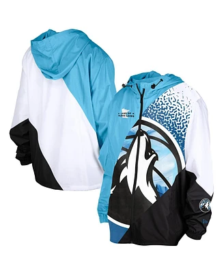 New Era Men's Blue Minnesota Timberwolves 2024/25 City Edition Full-Zip Windbreaker Jacket