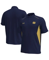 Under Armour Men's Navy Notre Dame Fighting Irish Title Performance Polo