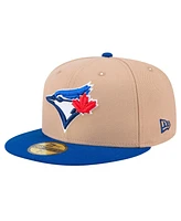 New Era Men's Khaki Toronto Blue Jays 59FIFTY Fitted Hat