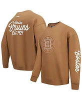 Pro Standard Men's Brown Boston Bruins Paint the City Pullover Sweatshirt