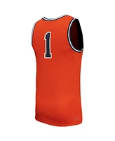 Nike Men's 1 Orange Virginia Cavaliers Throwback Replica Basketball Jersey