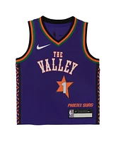 Nike Baby Boys and Girls Devin Booker Purple Phoenix Suns 2024/25 Swingman Player Jersey - City Edition