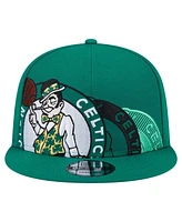 New Era Men's Kelly Green Boston Celtics Sport Night Team Shadow 9FIFTY Snapback Hat