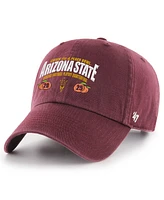 '47 Brand Men's Maroon Arizona State Sun Devils College Football Playoff 2025 Peach Bowl Clean Up Adjustable Hat