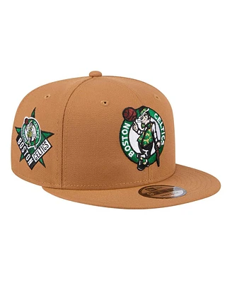 New Era Men's Tan Boston Celtics Color Pack 9FIFTY Snapback Hat