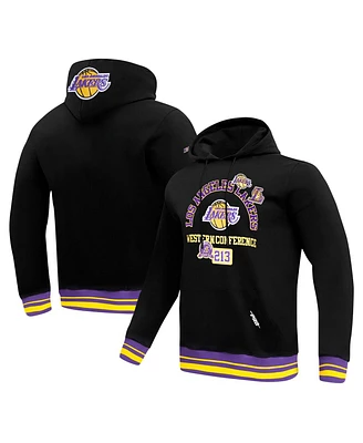 Pro Standard Men's Black Los Angeles Lakers Area Code Pullover Hoodie