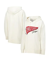 Pressbox Women's Cream Ohio State Buckeyes Marni Pullover Hoodie