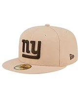 New Era Men's Tan York Giants Candied Pecan 59FIFTY Fitted Hat