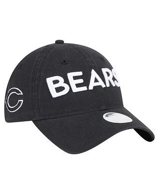 New Era Women's Black Chicago Bears Cece 9TWENTY Adjustable Hat