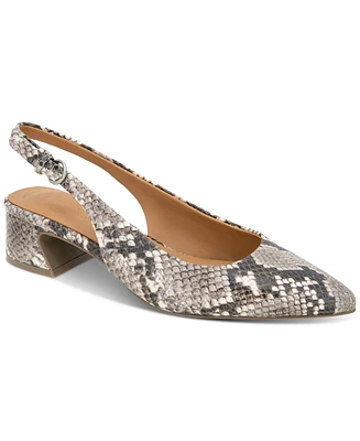 Gentle Souls Women's Georgia Slingback Block-Heel Pumps