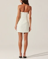 Astr the Label Women's Melani Strapless Mini Dress