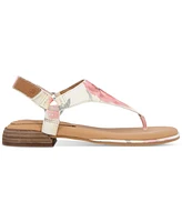 Gentle Souls Women's Holly Floral Thong Flat Sandals