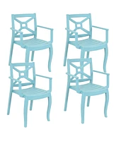 Tristana Plastic Outdoor Patio Arm Chair