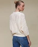 Avec Les Filles Women's Dolman V-Neck Cardigan