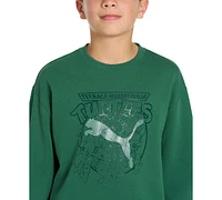 Puma X Tmnt Big Boys Relaxed Printed Sweatshirt