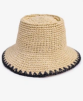 I.n.c. International Concepts Crochet Bucket Hat with Whipstitch Trim, Exclusively at Macy's