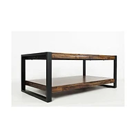 Loftworks Modern Industrial Distressed Acacia 48" Coffee Table